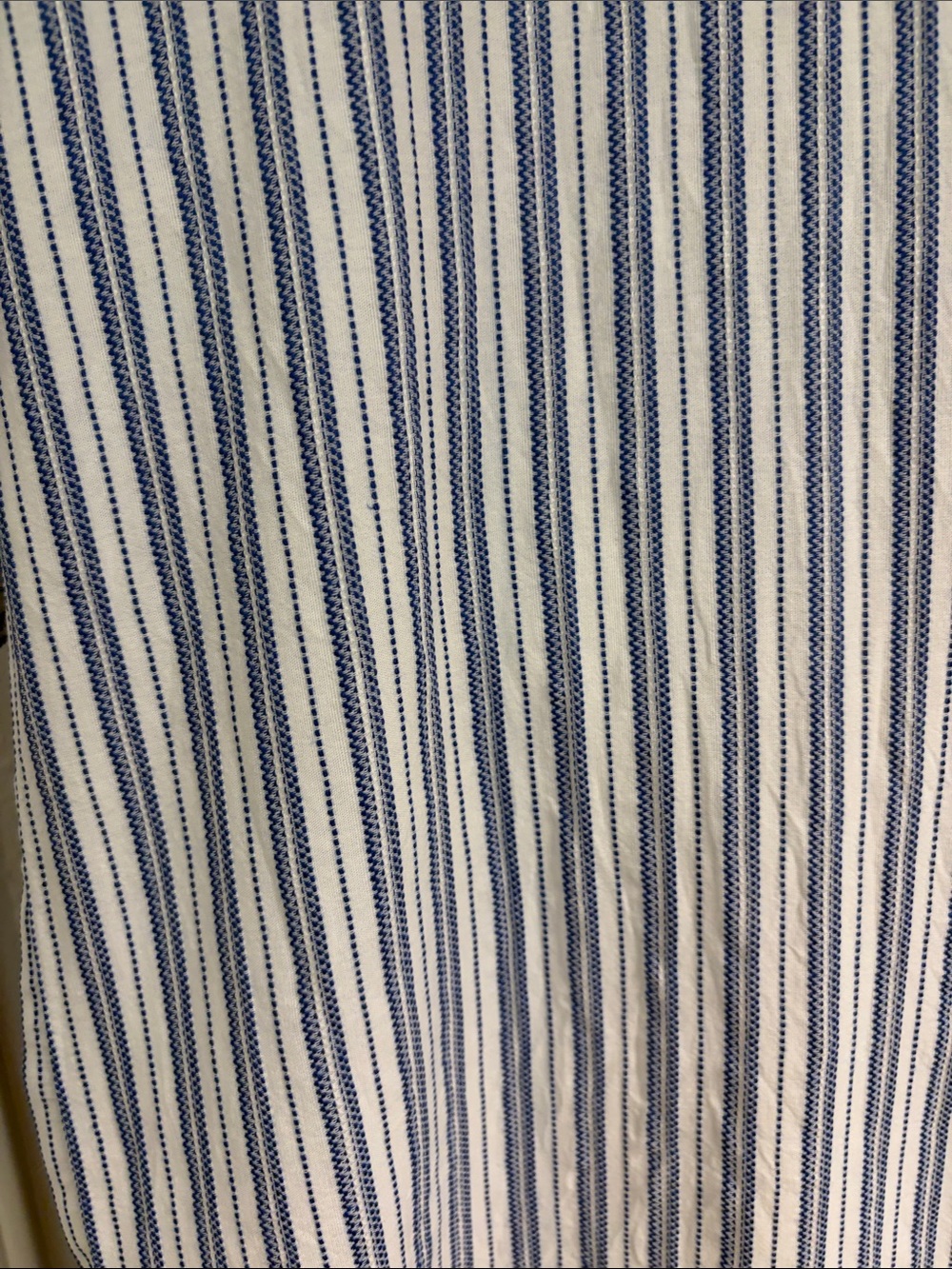 J. Crew Blue and White Striped Midi Shirt Dress - Picture 10 of 13